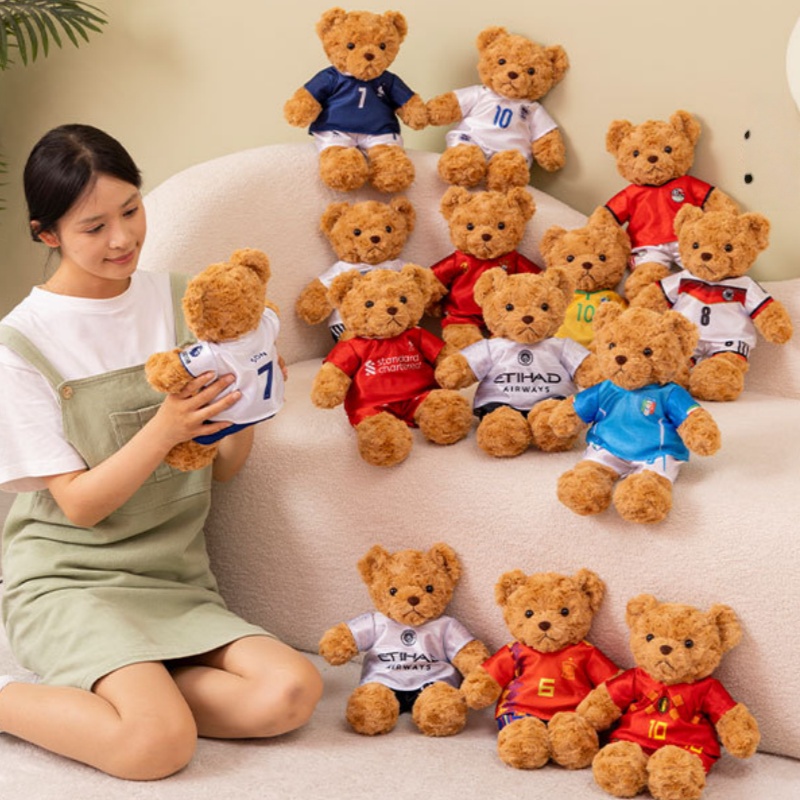 Table Tennis European Championship - European Cup Football Bear Doll Customizable