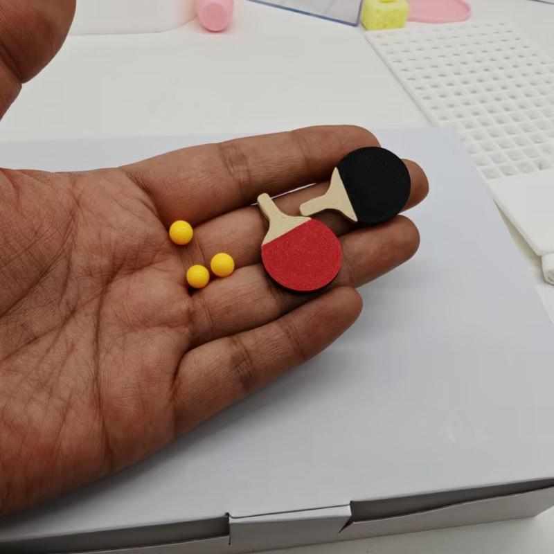 1Set Dollhouse Miniature Ping  - đánh giá và giá Table Tennis Games
