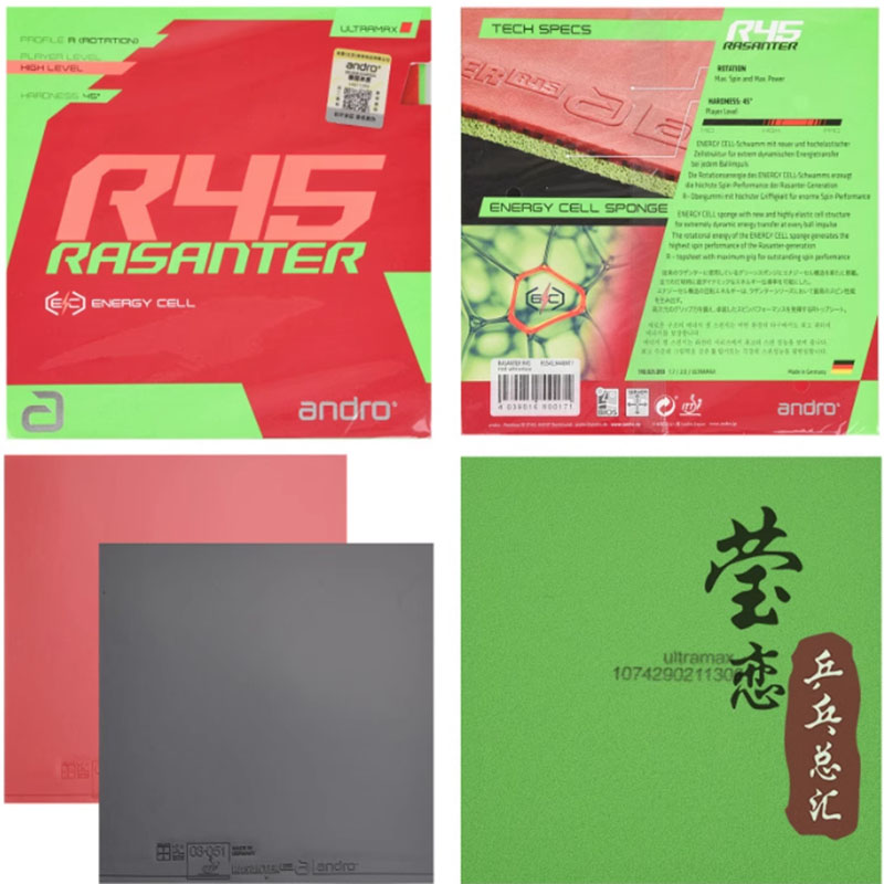 Andro Rasanter R45 47 50 C45 4 - đánh giá và giá Table Tennis Games