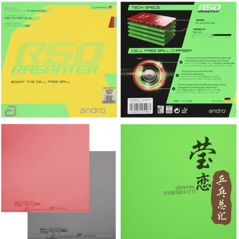 Andro Rasanter R45 47 50 C45 4 - đánh giá và giá Table Tennis Games