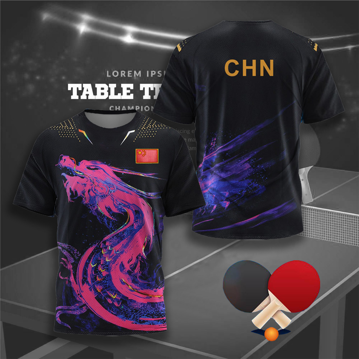 CHINA Dragon Table Tennis Grap - đánh giá và giá Table Tennis Uniform