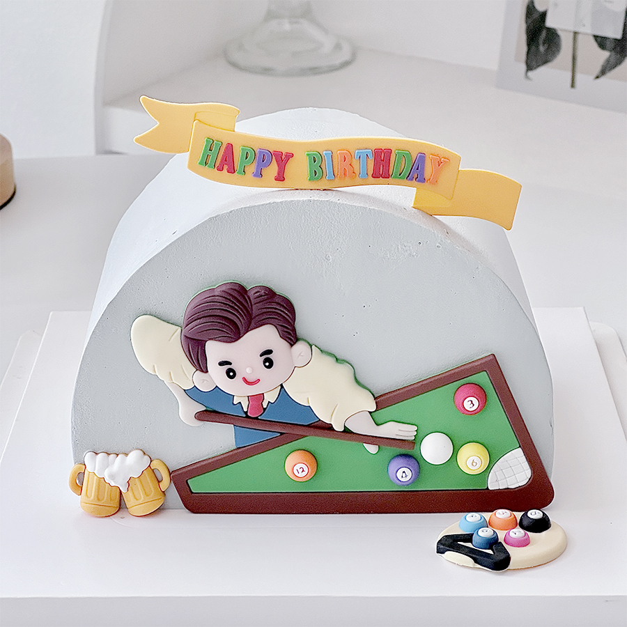 Billiard Cake Birthday Decorat - đánh giá và giá Table Tennis Games