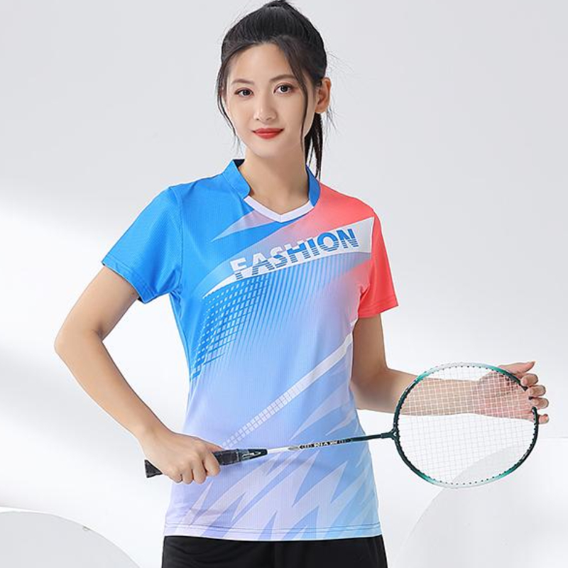 Women Badminton Shirt Print Go - đánh giá và giá Table Tennis Uniform