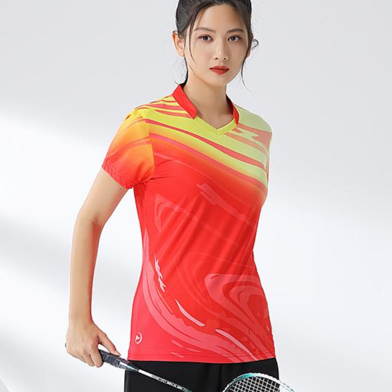Women Badminton Shirt Print Go - đánh giá và giá Table Tennis Uniform
