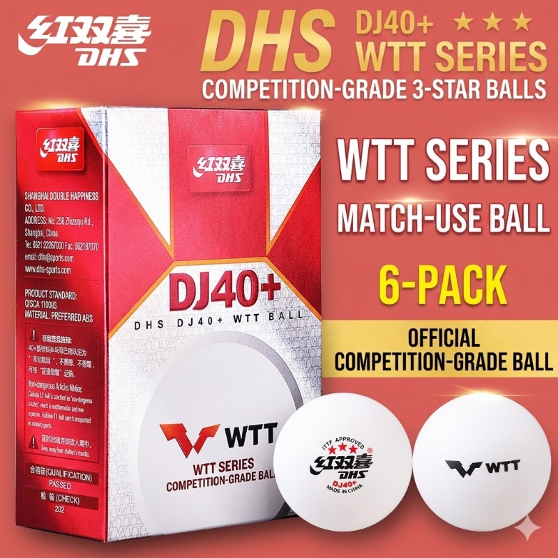 6pcs Original DHS WTT Ping Pon - đánh giá và giá Table Tennis How To Play